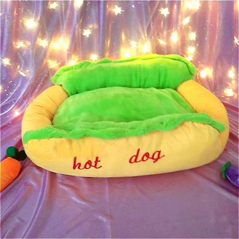 Hot Dog Shaped Pet Bed: Super Soft, Warm, and Universal for Cats and Small Dogs