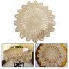 75*80cm Round Tablecloth Coffee Cotton Crochet Hollow Handmade