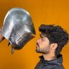 Dark Soul Unisex Warrior Steel Helmet  Elegant Medieval Armor for , Cosplay Reenactments Handcrafted for Authenticity