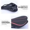 Comfortable Padded Bicycle Saddle Mountain Bike Commuter - Universal Fit Leather Seat In Black Red Green