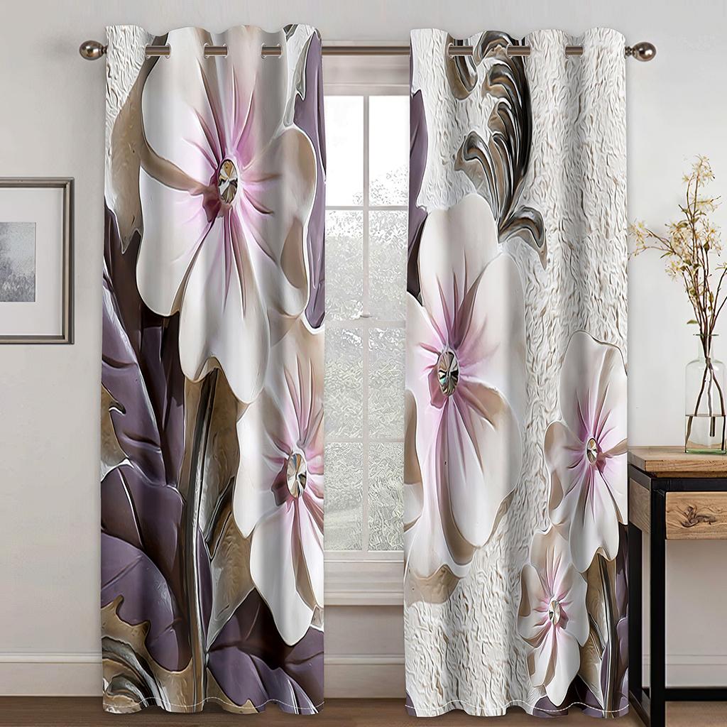 3D красная роза с леопардовым принтом фон солнцезащитные шторы 2 панели Бесплатная доставка Роскошная гостиная спальня домашний декор занавеска