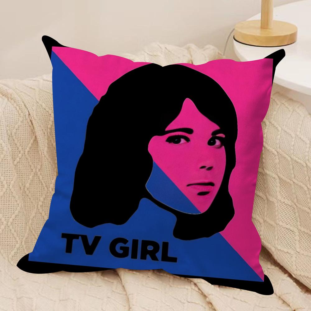 TTV GGirL Cushion Cover Soft Plush Fabric DoubleSided Printed Sofa Cushion Cover for All Seasons Home Decor Gift