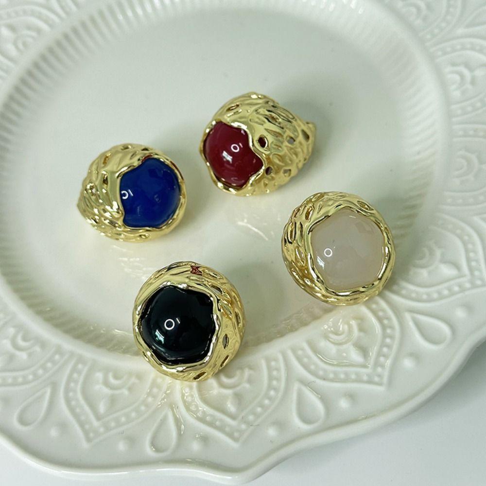 Круглое винтажное металлическое кольцо с полым дизайном, кольцо для личности, свадебный аксессуар