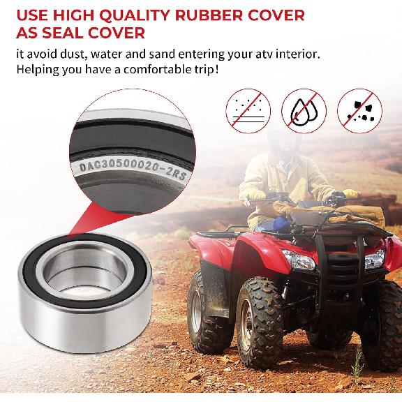 Сальники подшипников передних колес Для Honda FourTrax 300 Rancher 350 400 420 Только для 4X4, OEM# 91051-HC5-003 91209-HN2-003 91256-HC5-003