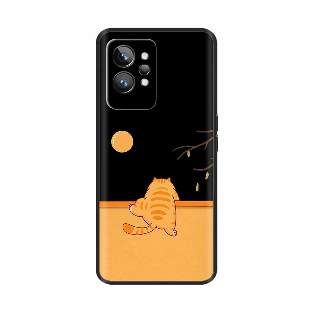 Чехол для Realme GT2 Pro Модный Мягкий ТПУ Расписной Матовый Силиконовый Задняя Крышка Телефона Для Oppo Realme GT 2 Pro Чехлы Для Realme GT2