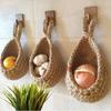 Woven Storage Basket Simulated Rattan Hanging Basket New Fruit Vegetable Basket  Home Decoration