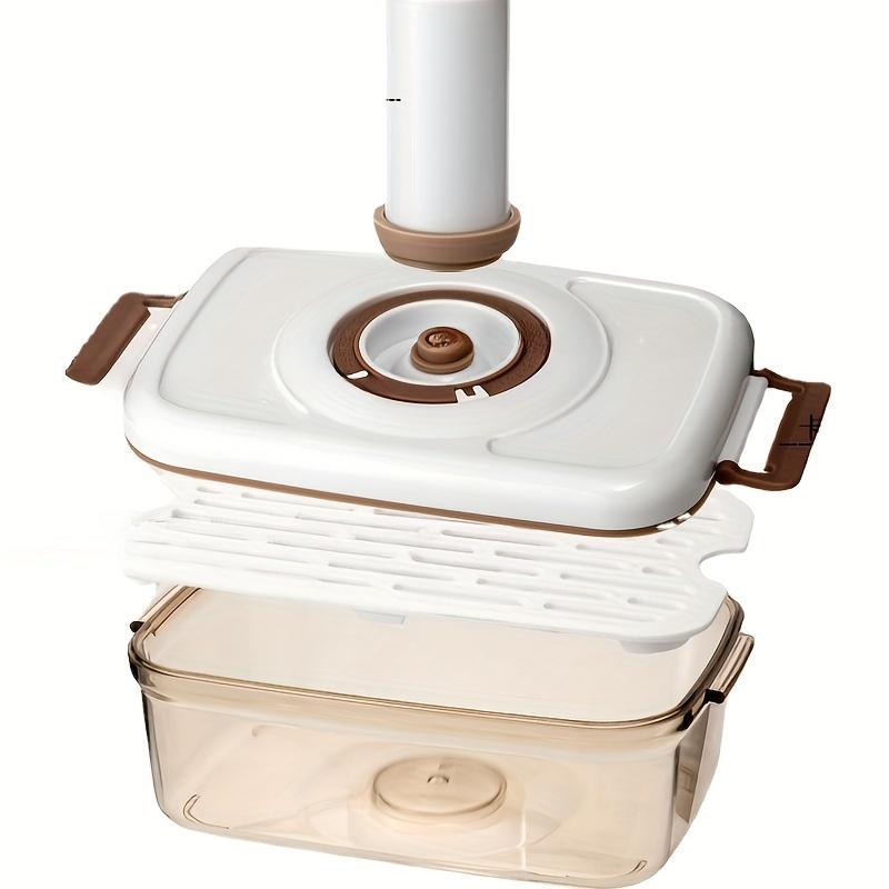 Вакуумная герметичная коробка без BPA, идеально подходит для фруктов, овощей и приготовленных блюд, идеально подходит для кафе, ресторанов и домашнего использования, большая емкость, изготовлена из пластика