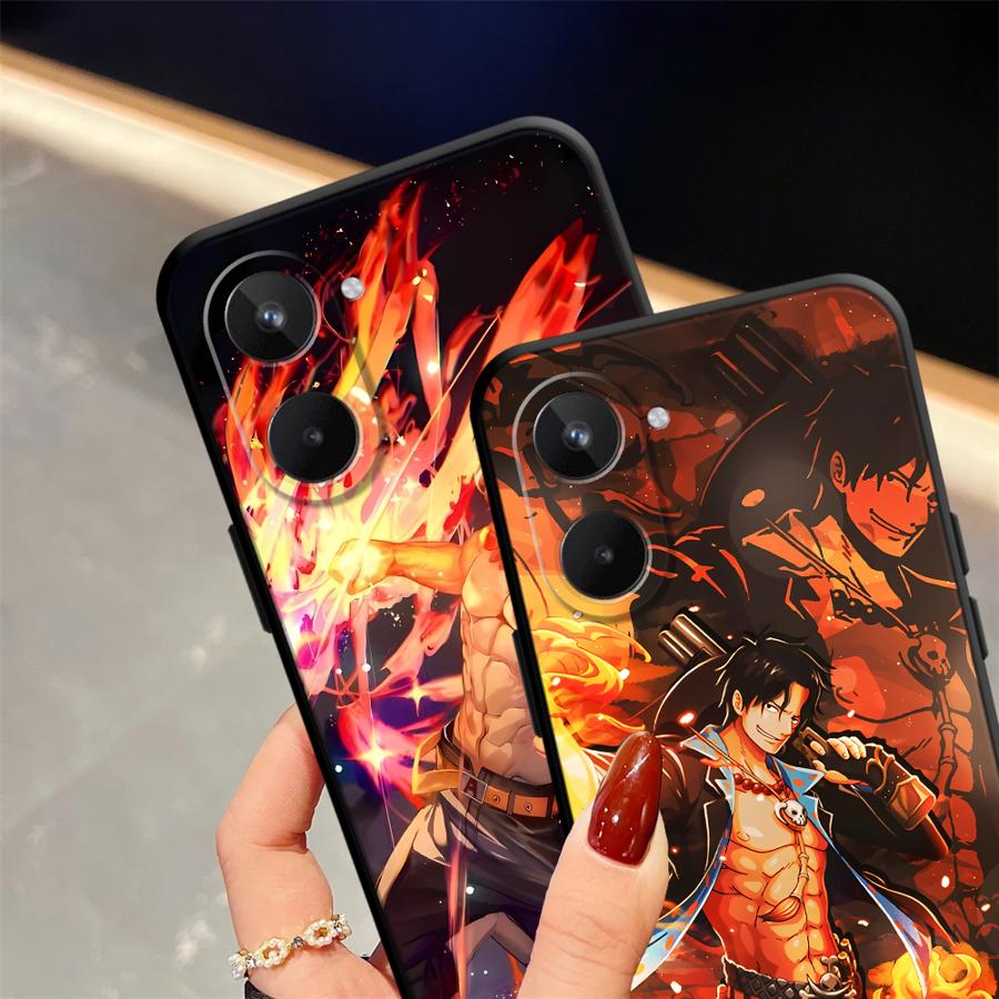 Крутой чехол Luffy ACE для Realme C15 C12 C21 P3 Ultra 11 Pro Nazro 50 50i C25 12 14 GT Master Neo2 C33 C35 C53 C55 Чехол для телефона