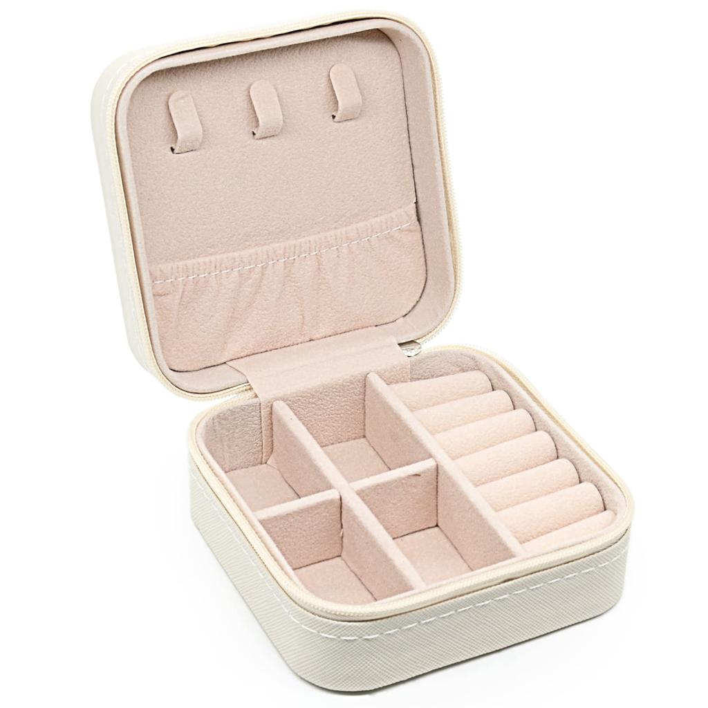 Mini Jewelry Storage Box Portable Home Travel Earrings Necklace Storage Case for Women Ring Organizer PU Leather Display Case KTY