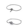 S925 Sterling Silver Mermaid Star Zircon Buckle Bracelet Fits Original Beaded Bracelet Charm Diy Fashion Jewelry Gift