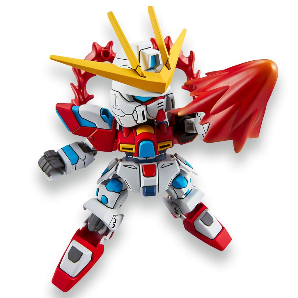 SD Gundam EX-Standard Try Burning Gundam Model Kit - Pre-Colored Plastic Model