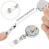 Various Card Sets Belt Key Ring Metal Retractable Pull Badge Reel ID Lanyard Name Tag Card Badge Holder Reels Recoil Chain Clips