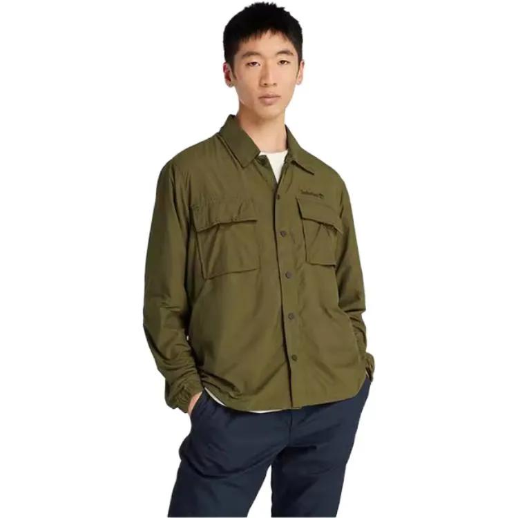 Timberland Shirt Men's Dark Olive Green (Unisex) Shirts A2NFJ 302