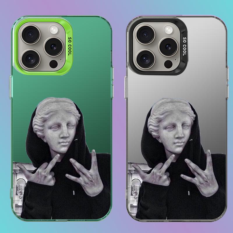 Европейский и американский IMD Серебряный чехол для телефона Cross-Border для iPhone 15/14/13/11/8