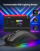 Игровая мышь Gigastone DPI PMW3389 Проводная Игровая Регулируемая RGB 10 Программируемых 4 МБ Встроенной Памяти Подходит для Windows 7 и более поздних версий 16 000 Сенсор, Мышь,
