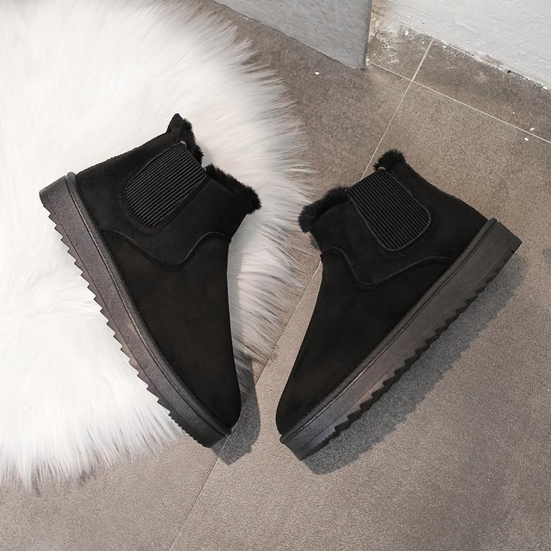 2024 New Women's Snow Boots Comfortable Warm Plush Ankle Boots Women Classic Thickened Fluff Winter Ladies Shoes Chunky Boots Woman