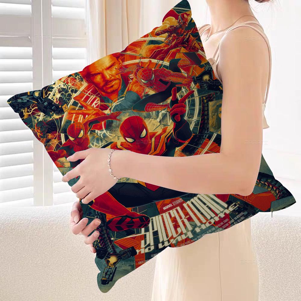S-Spider-Man Superhero Classic Movie Pillow Cover Sofa Cushion Cover Home Room Decoration Children Gift