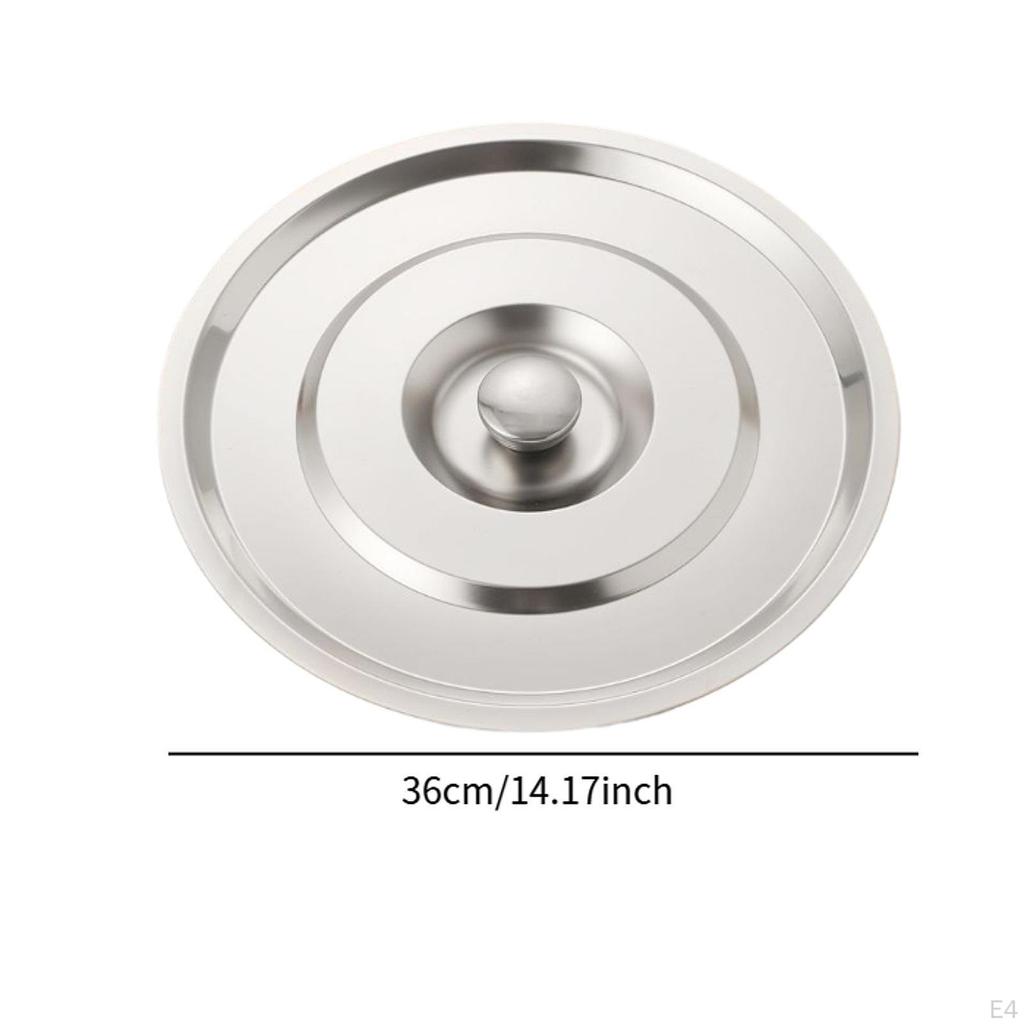 Cooking Pot Lid Round Cover with Handle Cookware Replacement Professional Skillet Frying for
