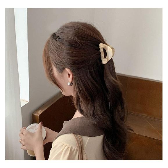 VinBee 3 PACK Hair Claw Clips, Cellulose Acetate Cutout Tortoise Shell Barrettes Claw Clips, Celluloid Leopard Print Stylish Hair Accessories for