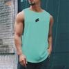 Summer Fitness Sports Tank Top Men's Breathable Loose Fit Training Sleeveless T-shirt Quick Drying Vest Male Fitness Clothing