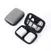 Portable Digital Cable Winder Organizer Case Solid Color Minimalist Tech Storage Box Shockproof Charger Cable Hard Drive Bag