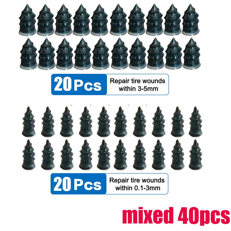 Резиновый гвоздь для вакуумного ремонта шин Гвозди для ремонта мото-автомобильных шин Винт в резиновой заглушке Гвоздь для ремонта бескамерных шин для автомобилей и мотоциклов