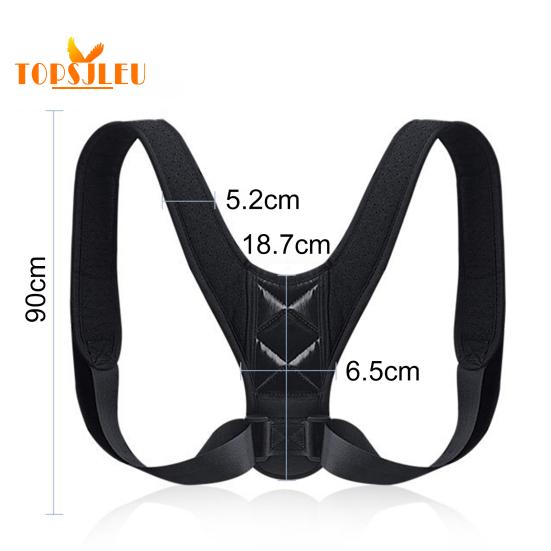 Лента-застежка для корректора осанки спины - регулируемая, пояс для коррекции горбатости, удобный пояс для поддержки спины для женщин и мужчин