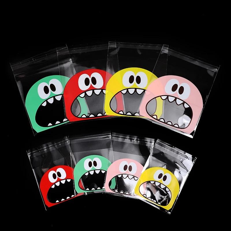 100-500pcs Transparent Plastic Bag Candy Cookie Gift Bag Clear OPP Self Adhesive Pouch For Birthday Party Candy Packaging Bag