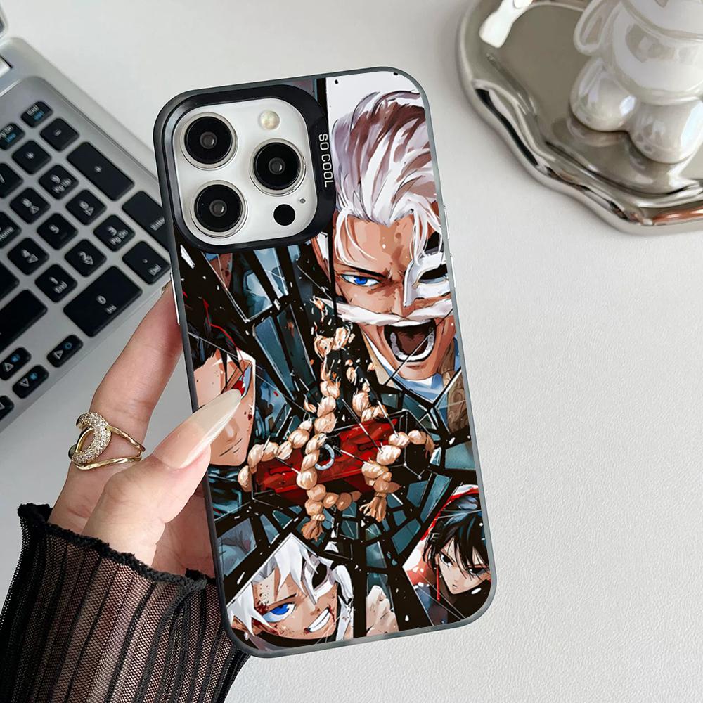 Чехол для телефона с аниме K-Kagurabachi, матовый, цветной, серебристый, для iPhone 16 15 14 Pro 13 12 Plus 11 7 8 Max, роскошная крышка