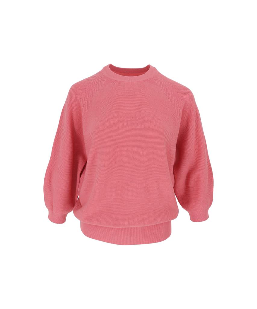 Baseukala Реглан Круглый Вырез Капри Вязаный Изделие (6colors)