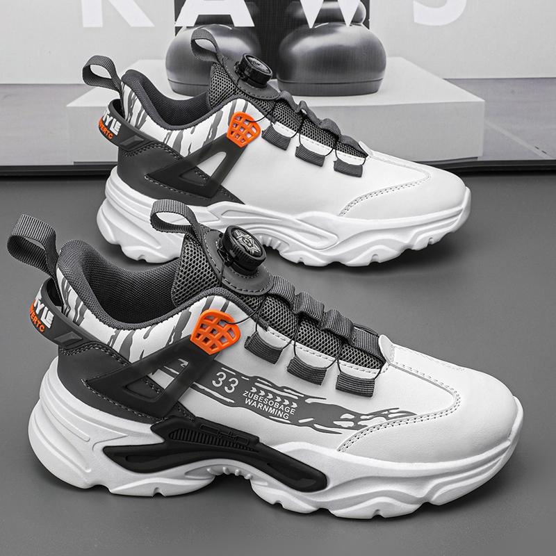 Мужские кроссовки с поворотной пряжкой, весенние, новые, легкие, для взрослых, спортивные туфли, повседневные, дышащие, кроссовки для бега, универсальные, для папы