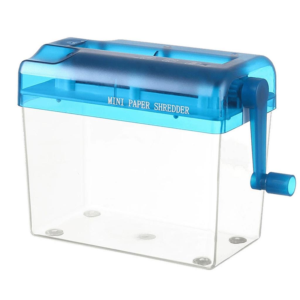 Mini Portable Manual Shredder Sturdy Durable Paper Shredder for Christmas Birthday Holiday Gift
