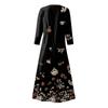 Платье для женщин, весеннее повседневное модное платье в стиле бохо с рукавами 3/4 для праздника, большого размера