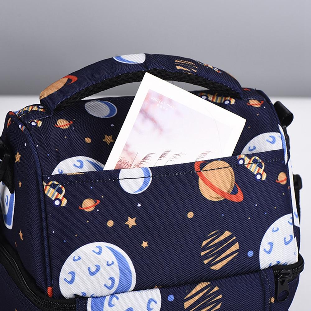Insulated Lunch Bag Kids Students Large Capacity Thermal Food Carrier Bag with Shoulder Strap