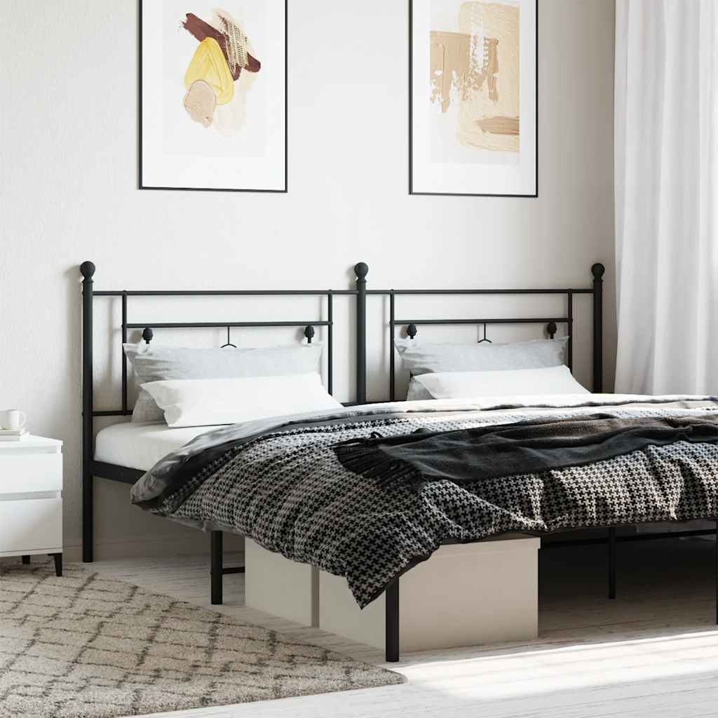Replacement Headboard Metal Black 193 cm