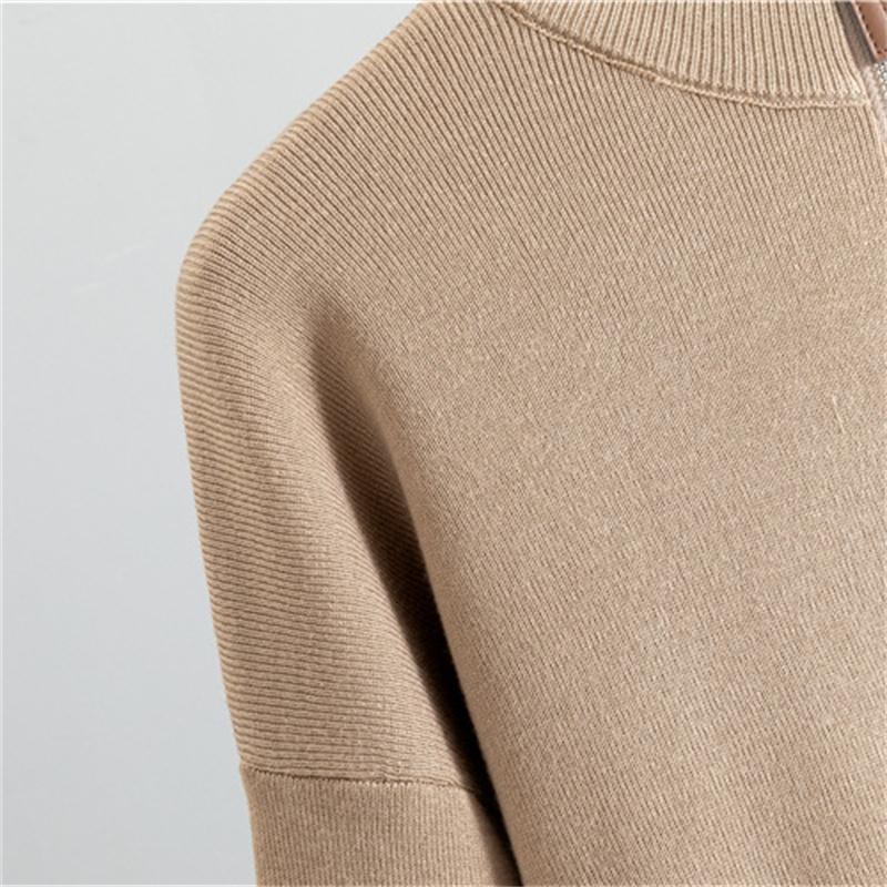 Женский осенне-зимний модный повседневный костюм средней длины, вязаная рубашка с открытым передом, брюки, костюм-двойка