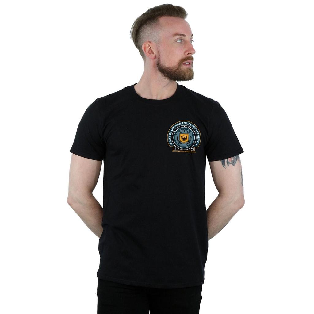 DC Comics Мужская футболка с принтом груди из полицейского управления Бэтмена Готэма
