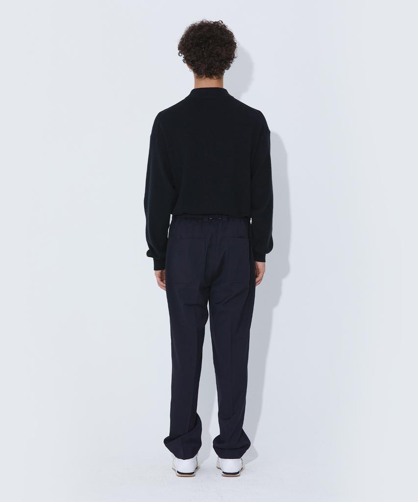 PUBLICFIGURE Wool Blend Easy Pants_Navy