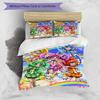 3pcs Pretty Cure1 Design Cover Set - HD Printed Bedding with 1 Cover and 2 Pillowcases - Perfect for Home and Dorm Decor