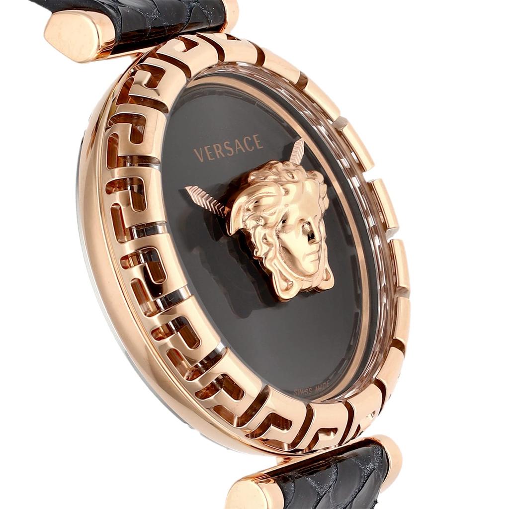 Часы Palazzo Empire Черный циферблат Нержавеющая сталь Сапфировое стекло Кварцевые 37 мм Швейцарские часы VEDV00719 [Versace] Женские [Товар]