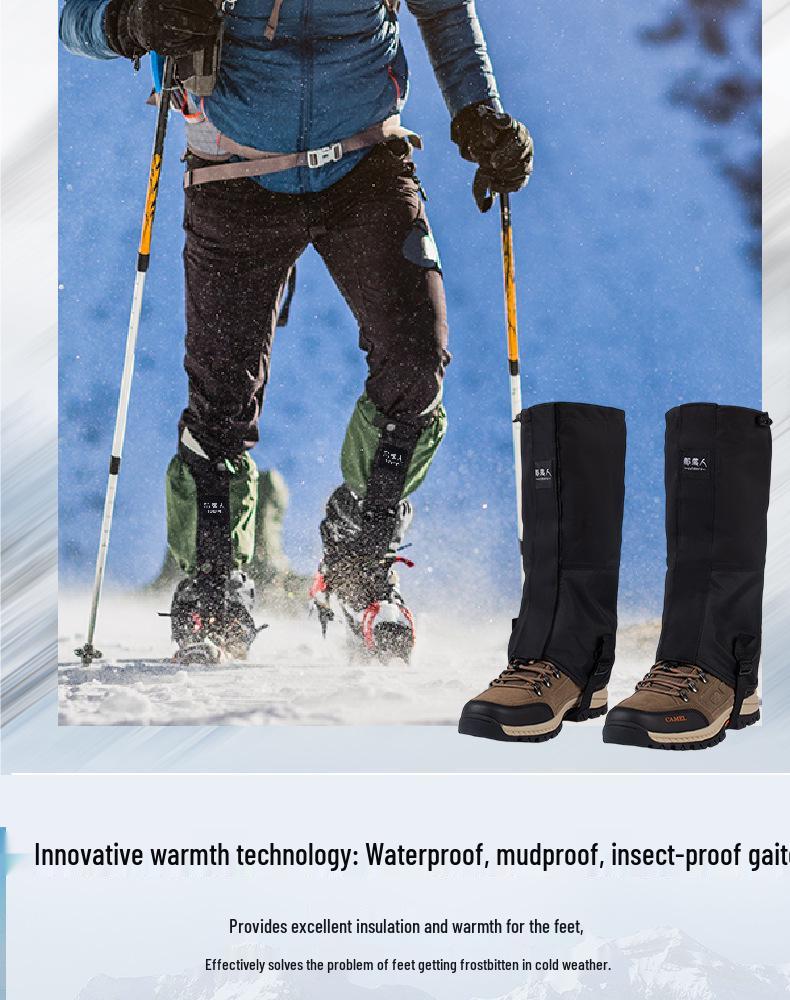 Водонепроницаемые туристические гетры: Снежные, песочные и грязезащитные гетры для альпинизма