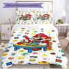 3pcs Duvet Cover Set (1*Duvet Cover + 2*Pillowcase, Without Core), Super Mario Print Soft All‑Season Bedding Set, Home Bedroom Decor Gift