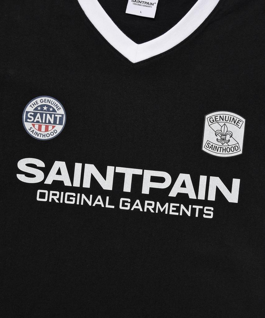 SAINTPAIN Sp Saint Club Футболка с V-образным вырезом - Черная
