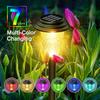 4/1pcs Outdoor Solar Yard Lamp Solar Pathway Lights RGB Color Changing/Warm White Waterproof LED Solar Lights for Garden Path