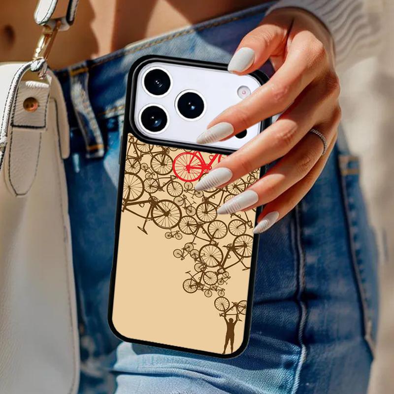Bicycle Racing Bike Phone Case For iPhone 17 Air 14 15 13 12 Max Cover For Apple 14 15 16 16e 11 Pro Max Plus Coque