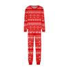 Print Cute Family Set Pajamas, Home Clothes, Family Set Long Sleeve Top Pants Set