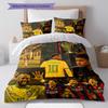 Neymar Art Pattern Bedding Home Decoration Birthday Gift ( 1 duvet cover + 2 pillowcase, without core),fan merchandise.