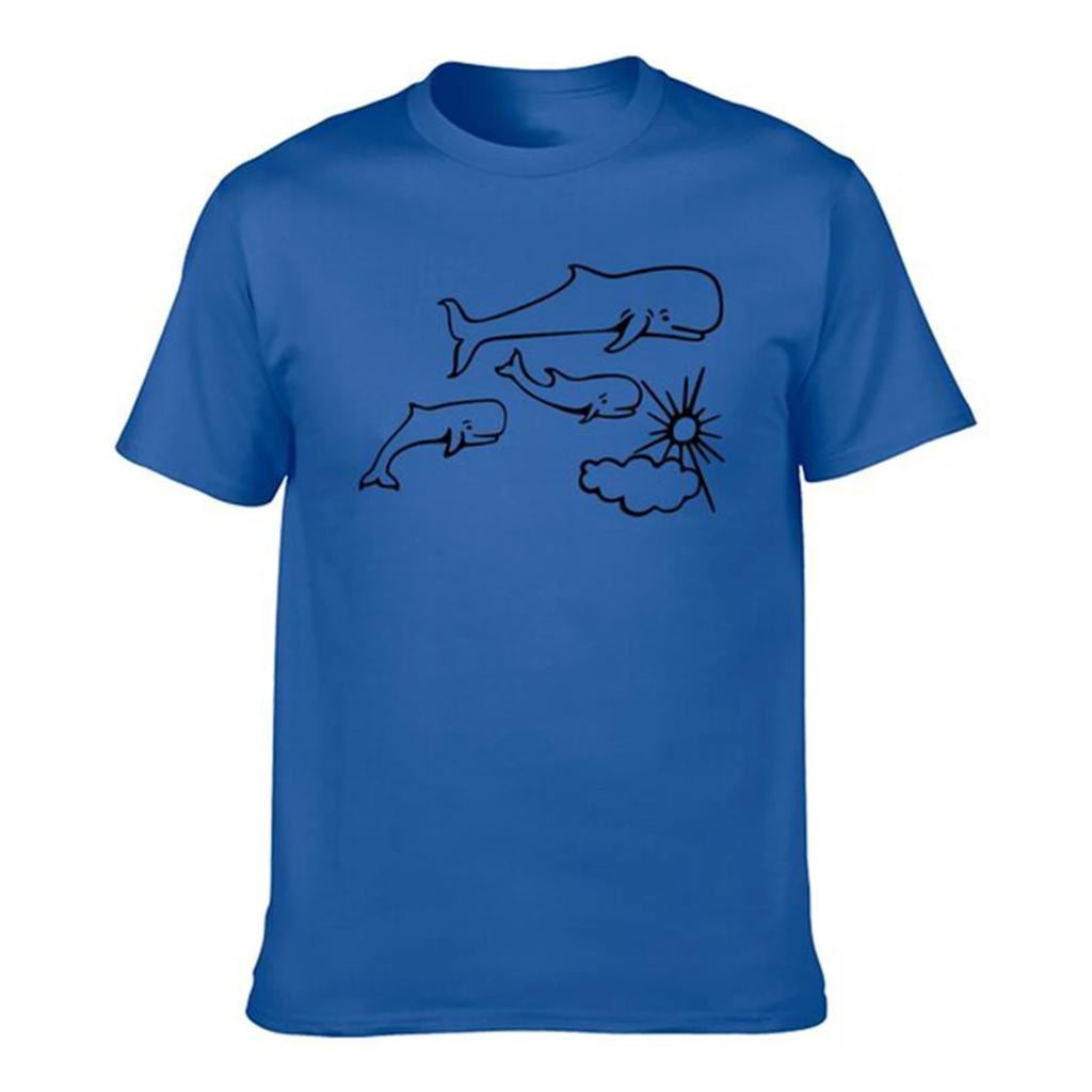 Whale and Sun Tattoo by Robe De Extremoduro T-shirt Retro Clothing Modest Custom Design Their Own Clothing Heavyweight Men