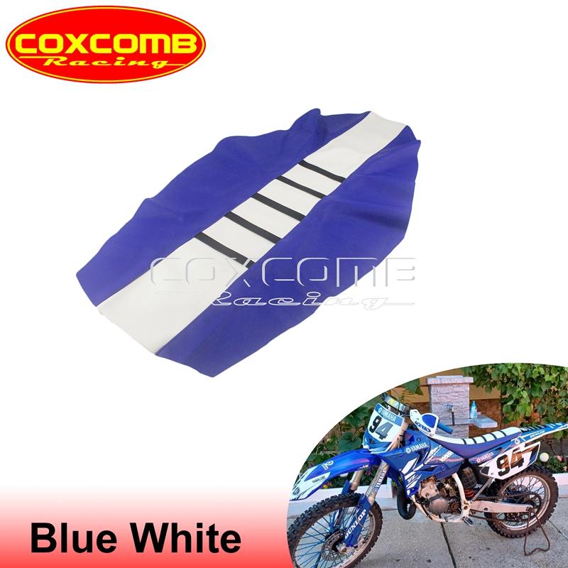 Custom MX Seat Cover Ribbed Motocross Racing Seat Pad For Suzuki Yamaha Gas Gas Kawasaki KLX KXF EXC RM RMZ DRM WR YZ 125 450