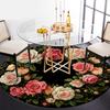 Vintage Rose Wreath Wall Art: Elegant Floral Decor for Any SpaceRound Non-Slip chair mat chair carpet for office Rugs for Office Decor Gift For Valent